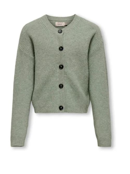 KOGKATIA LS SHORT O-NECK CARDIGAN KNT ONLY KIDS | 15336563/HEDGE GREEN